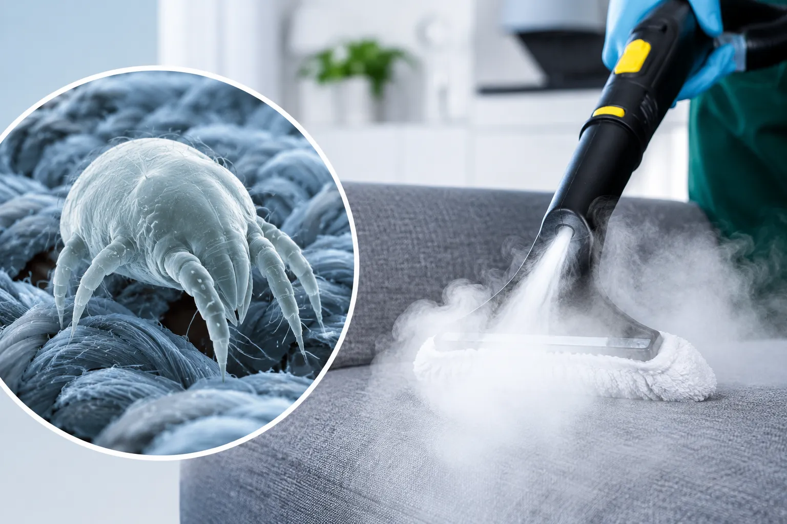 Désinfection gale canapé tissu, traitement anti-acariens matelas, nettoyage vapeur sèche EHPAD, allergie acariens enfant, sarcopte gale microscope, assainissement textile Paris, technicien combinaison protection 3D. Désinfection gale canapé tissu, traitement anti-acariens matelas, nettoyage vapeur sèche EHPAD, allergie acariens enfant, sarcopte gale microscope, assainissement textile Paris, technicien combinaison protection 3D.